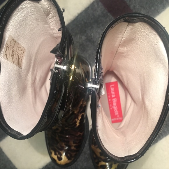 Laura Biagiotti leopard Italian leather boots - Picture 5 of 8